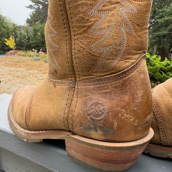 Double H Light Brown Western Heeled Boots - Picture 7 of 12